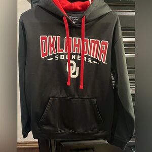 Champion Oklahoma Sooners Black and Red Hoodie